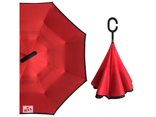 Зонт наоборот Up-Brella Красный (2907-13304a)