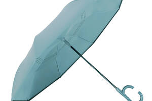 Зонт наоборот женский Up-Brella 1166 Blue большой