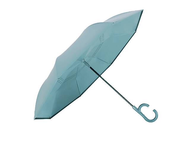 Зонт наоборот женский Up-Brella 1166 Blue большой