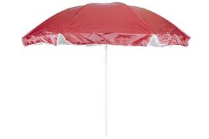 Зонт пляжный серебряное напыление в чехле Stenson Colors D 1.7 м Красный (SK000206)