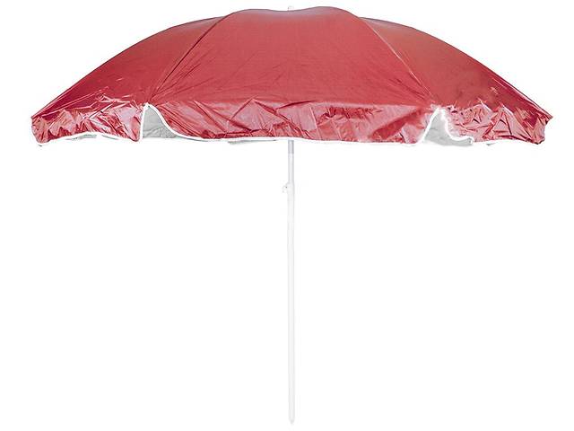 Зонт пляжный серебряное напыление в чехле Stenson Colors D 1.7 м Красный (SK000206)