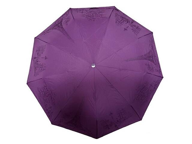 Зонт полуавтомат женский Frei Regen FAS3023 на 9 спиц Города Фиолетовый