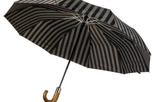 Зонт складной автомат Parachase 3230 3 сл 10 сп черный/серый