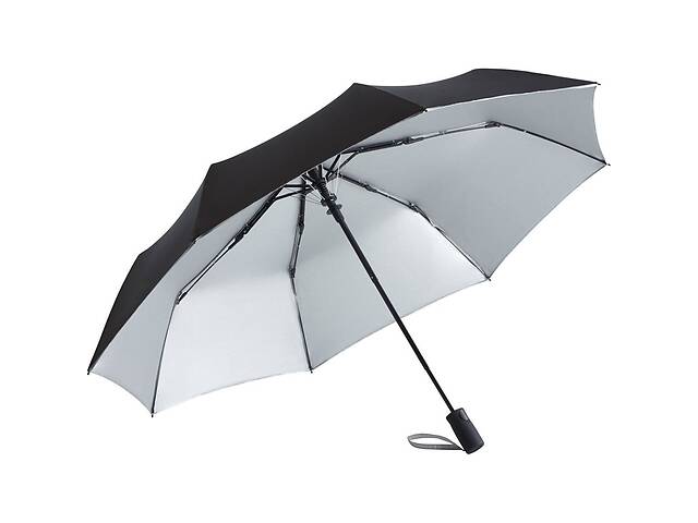 Зонт складной Fare 5529 Черно-серебристый (1142)