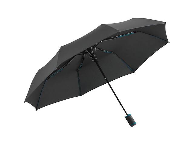 Зонт складной Fare 5583 Антрацит с бирюзовым (1058)