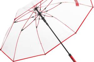 Зонт-трость Fare 7112 с прозрачным куполом Красный (1109)