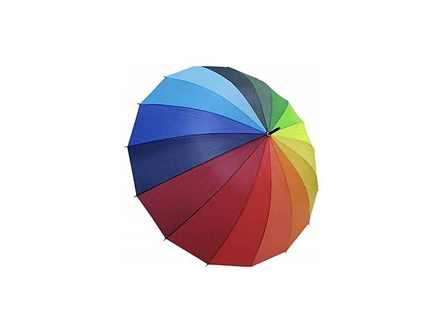 Зонт-трость полуавтомат TheBest 8052 Радуга на 16 спиц Разноцветный