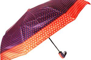 Зонтик полуавтоматический Горошек фиолетовый MIC (C55048)
