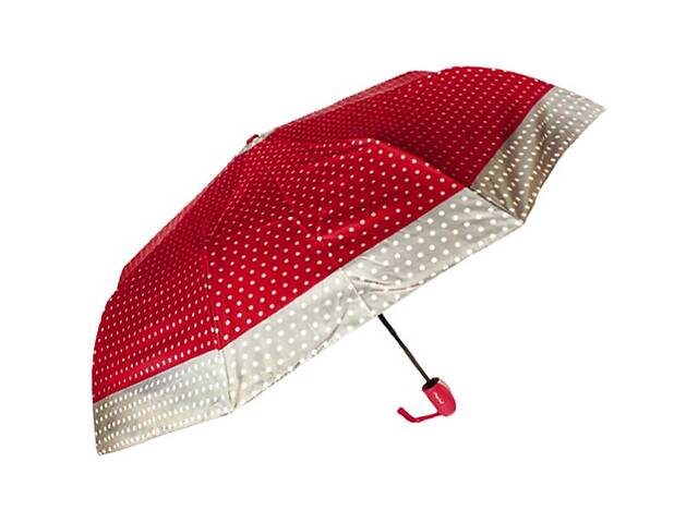 Зонтик полуавтоматический Горошек красный MIC (C55048)