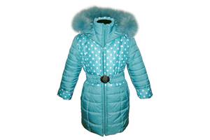Зимове пальто для дівчинки 5, 6, 7, 8, 9 років
