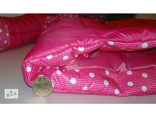 Зимове рожеве пальто на дівчинку 5, 6, 7 років - Фото 5