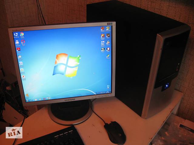 2-х ядерний Intel Pentium 4 3. 2GHz, RAM 2GB, Ati Radeon HD4650, HDD 160GB, Windows 7