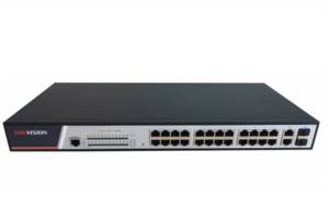 24-портовый управляемый POE коммутатор Hikvision DS-3E2326P