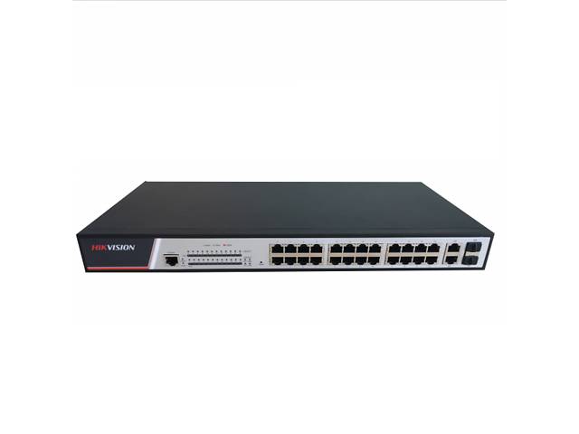 24-портовый управляемый POE коммутатор Hikvision DS-3E2326P