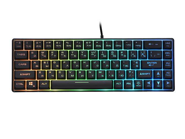 2E Gaming Клавиатура KG345 RGB 68key USB Transparent