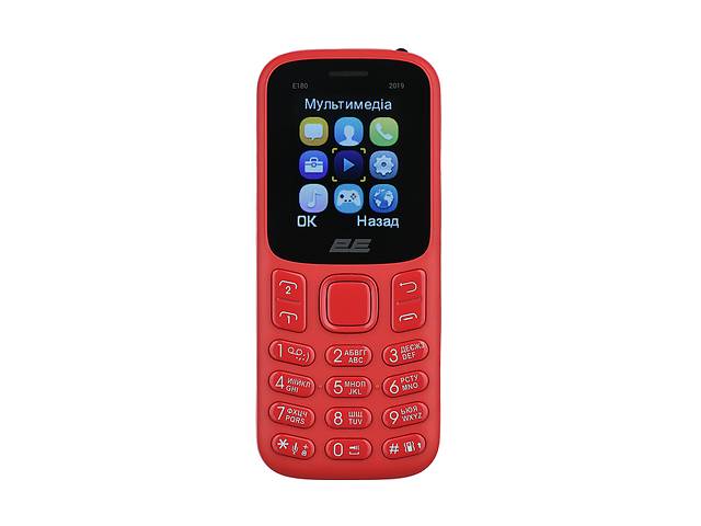 2E Мобільний телефон E180 2019 2SIM Red