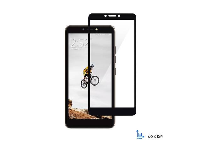 2E Защитное стекло Basic для TECNO POP 2F (B1F), 2.5D FCFG, black border