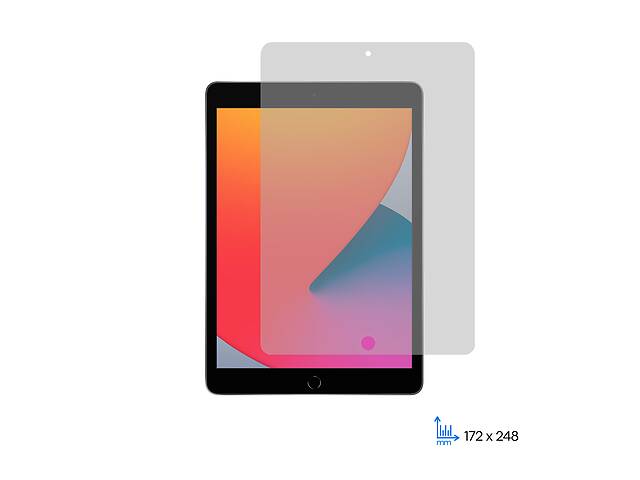 2E Защитное стекло для Apple iPad 10.2 (2020), 2.5D, Clear