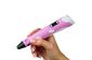 3D ручка c LCD дисплеем 3DPen Hot Draw 3 Pink+Досточка+Ножницы+Комплект эко пластика для рисования 159 метров