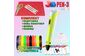 3D ручка c LCD дисплеем 3DPen Hot Draw 3 Yellow Комплект эко пластика для рисования 209 метров