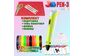 3D ручка c LCD дисплеем 3DPen Hot Draw 3 Yellow Комплект эко пластика для рисования 109 метров