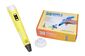 3D-ручка для рисования пластиком c LCD дисплеем 3D Pen 2 Желтая (mt-314)
