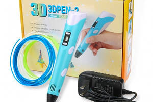 3D ручка OPT-TOP c набором эко пластика PLA 3D Pen-2 с адаптером (1756374510)