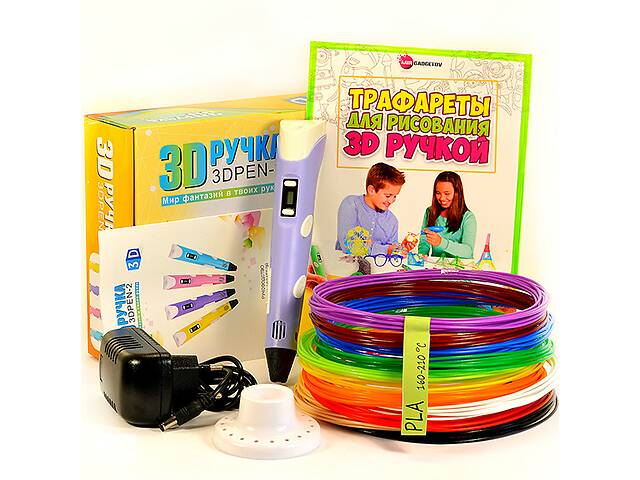 3D-ручка rx-style с набором эко-пластика PLA 200 м и трафаретами (SMT462414083423)