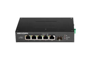 4-портовый неуправляемый POE коммутатор Hikvision DS-3T0506HP-E/HS