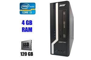 Компьютер Acer Veriton X2632G SFF / Intel Сore i3-4130 (2(4) ядра по 3.40 GHz) / 4 GB DDR3 / New 120 GB SSD / VGA, DV...