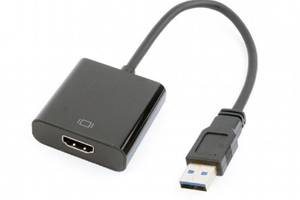 Адаптер Cablexpert (A-USB3-HDMI-02) USB3.0-HDMI, 0.15 м, черный