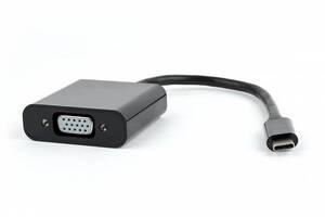 Адаптер Cablexpert (AB-CM-VGAF-01) USB Type-C-VGA, 0.15 м, черный