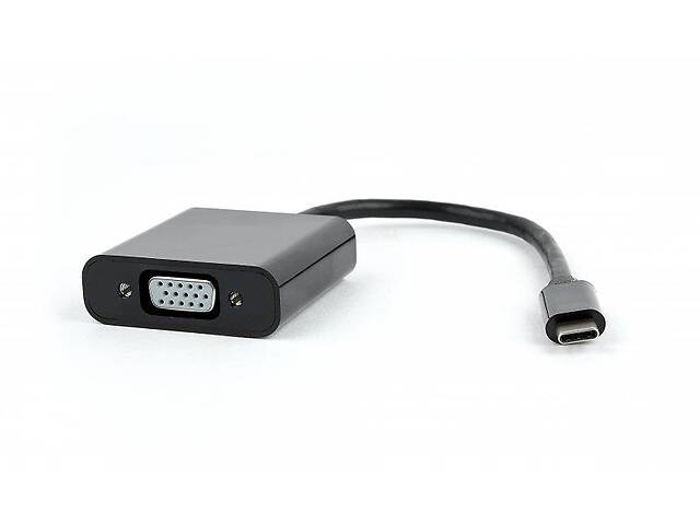 Адаптер Cablexpert (AB-CM-VGAF-01) USB Type-C-VGA, 0.15 м, черный