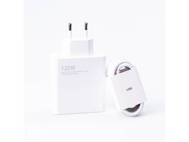 Адаптер питания Xiaomi 120 Вт USB-A с кабелем Type-C (X120W) - Сетевые ...