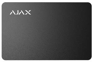 Ajax Безконтактна карта Pass чорна, 10шт