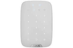 Ajax Бездротова клавіатура сенсорна KeyPad Plus біла