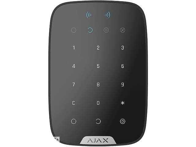 Ajax Бездротова клавіатура сенсорна KeyPad Plus чорна