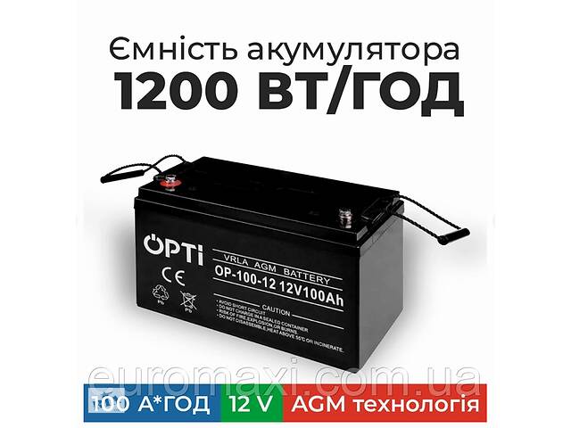 Аккумулятор для ИБП Volt Polska AGM OPTI 12V 100 Ah Купи уже сегодня!