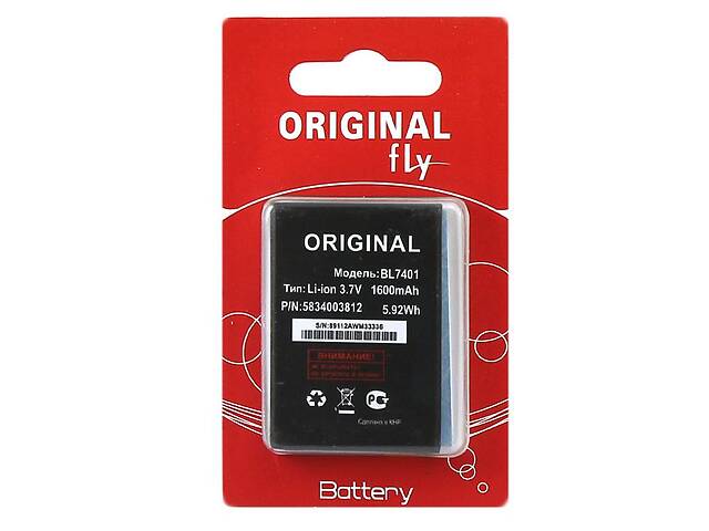 Аккумулятор Fly BL7401 1600 mAh IQ238 AAA класс блистер