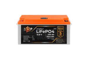 Аккумулятор LogicPower LP LiFePO4 для ИБП LCD 12V 12,8V - 230 Ah 2944Wh BMS 100A/50A пластик