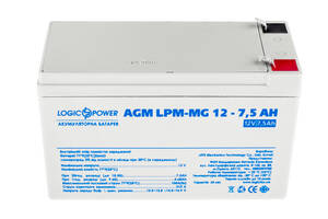 Аккумулятор мультигелевый LogicPower AGM LPM-MG 12 - 7.5Ah
