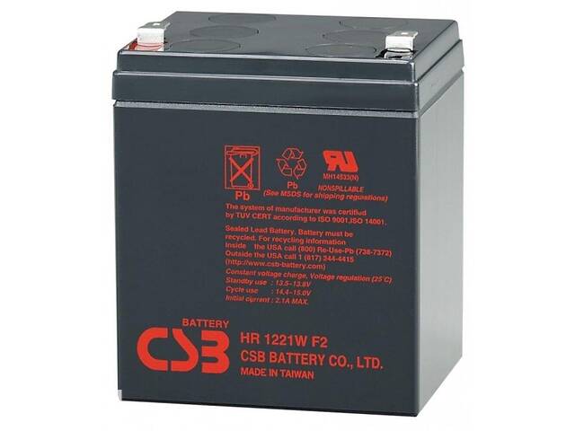 Аккумуляторная батарея AGM CSB HR1221WF2 12V 5Ah