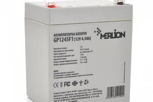 Аккумуляторная батарея Merlion AGM GP1245F1 12V 4.5Ah