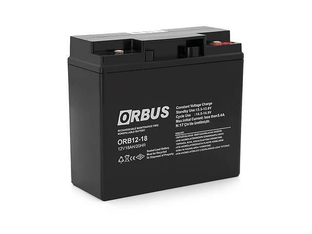 Аккумуляторная батарея ORBUS ORB1218 AGM 12V 18 Ah