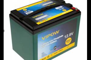 Аккумуляторная батарея Vipow LiFePO4 12.8V 50Ah со встроенной ВМS платой 40A