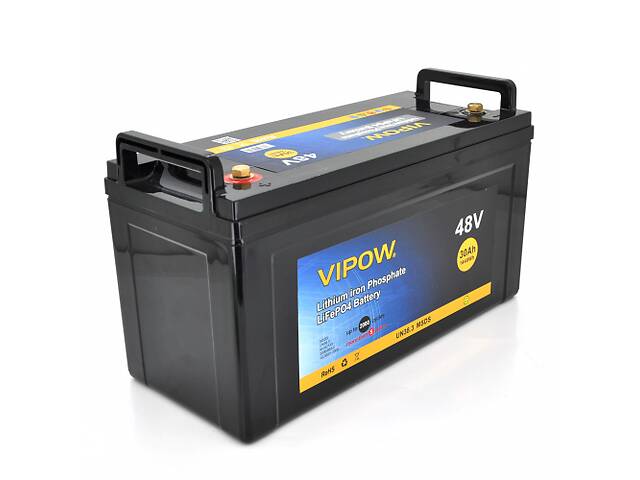 Аккумуляторная батарея Vipow LiFePO4 51.2V 30Ah со встроенной ВМS платой 40A 48V