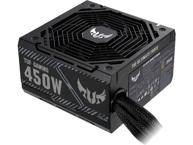 ASUS Блок живлення TUF GAMING (450W), 90%, 80+ Bronze, 135mm, 1xMB 24pin(20+4), 2xCPU 8pin(4+4), 4xMolex, 5xSATA, 2xPC...