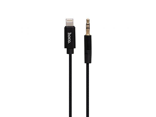 Аудио кабель Hoco UPA13 Lightning to Aux 3.5mm Черный