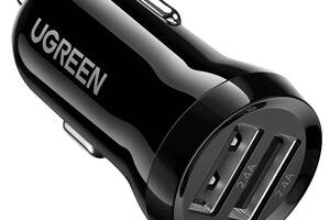 Автомобильное зарядное устройство Ugreen ED018 24W 2xUSB Car Charger Black (6689291)