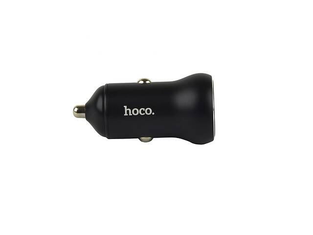 АЗУ Hoco NZ5 Smooth road PD30W + QC3.0 car charger set Type C to Lightning Черный